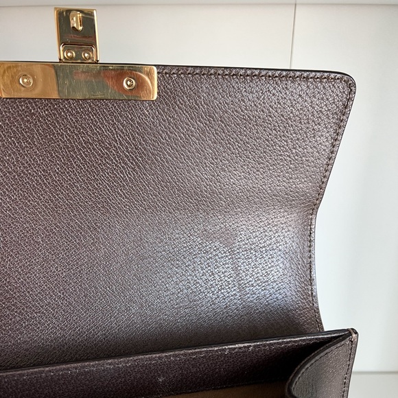 GUCCI ⭐️ Tian GG Floral Print Padlock Top Handle Shoulder Small Bag + Dust Bag - Picture 9 of 16